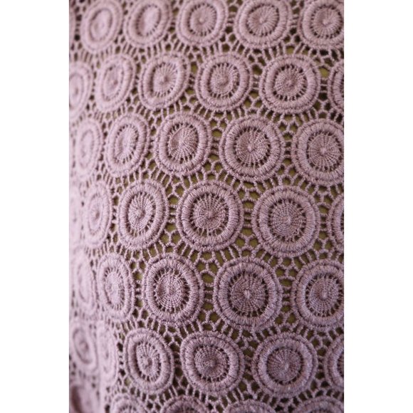 NWT Maeve 60s Mod Style Crochet Lace Overlay Dress - Picture 3 of 6